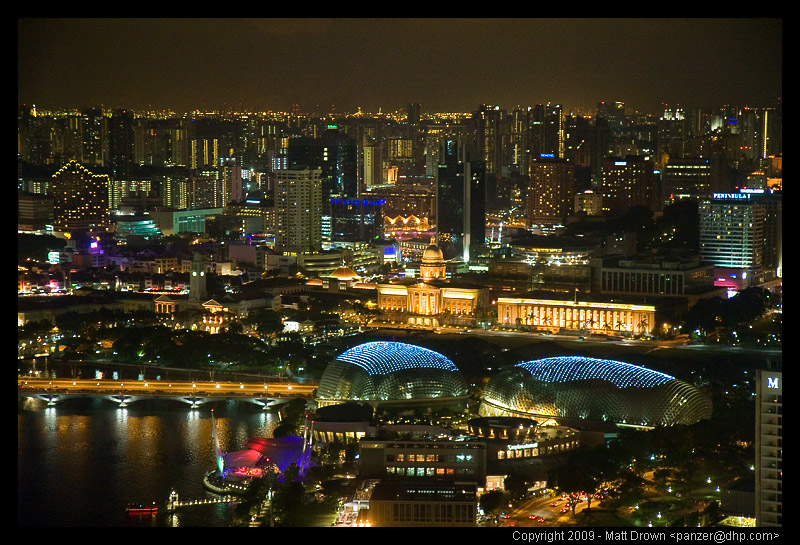 Singapore Flyer at Night